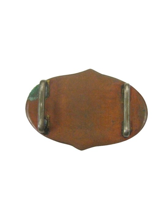 Obidome Belt Buckle for Japanese Kimono .9 in Metal Scholar Scroll main image 6